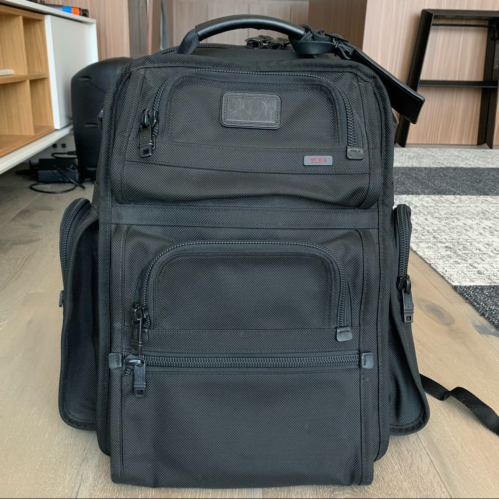 Tumi Alpha 3 Brief Pack Black Ballistic